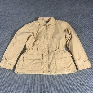 VTG‎ Polo Sport Ralph Lauren Jacket Womens Large Beige Cinched Waist Y2K Retro
